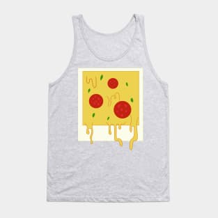 Dripping Polaroid Pizza Photo Tank Top